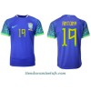 Camiseta de fútbol Brasil Antony 19 Segunda Equipación Mundial 2022 - Hombre